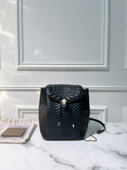 BVLGARI BACKPACK, Black/Green