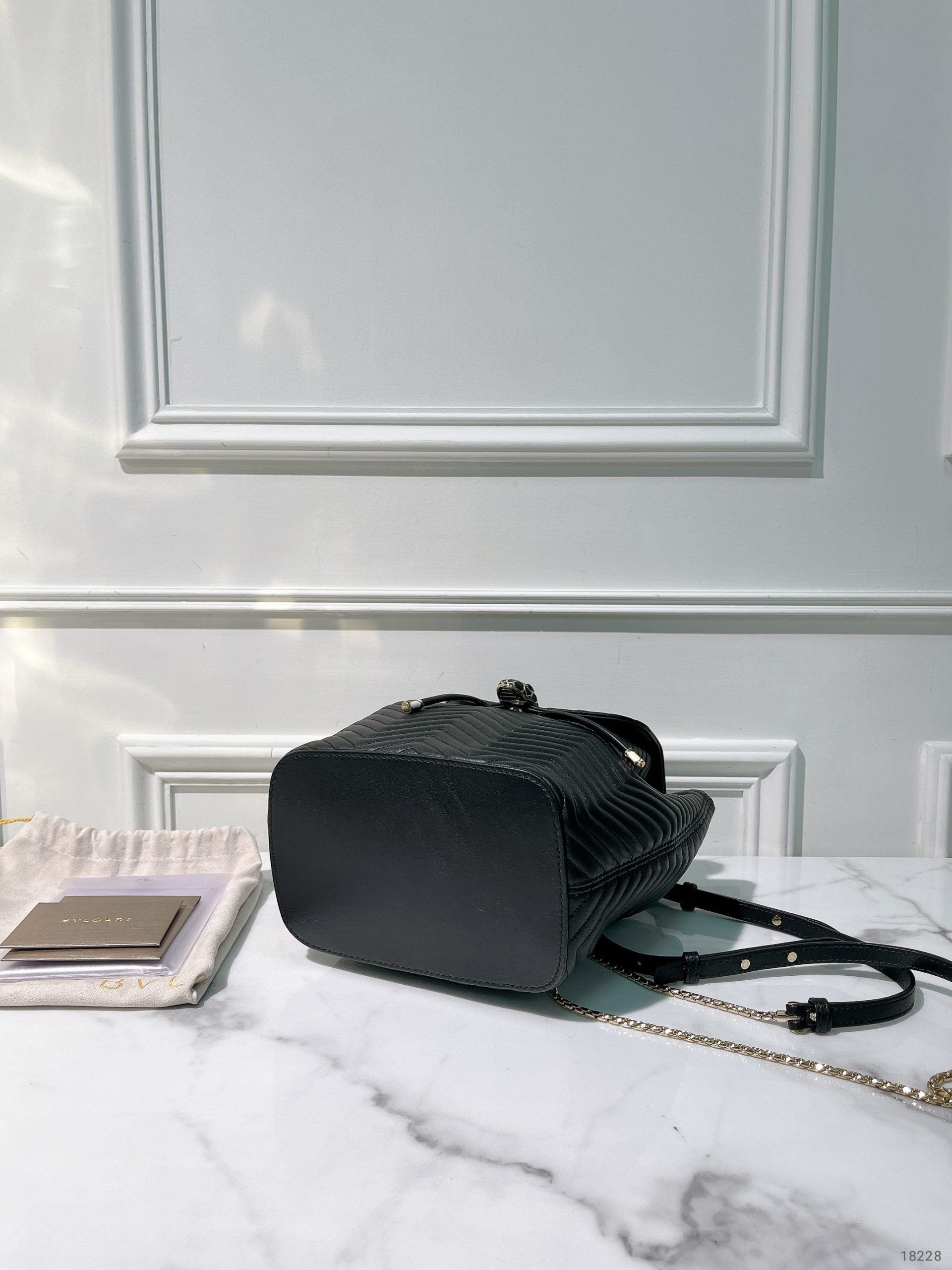 BVLGARI BACKPACK, Black/Green