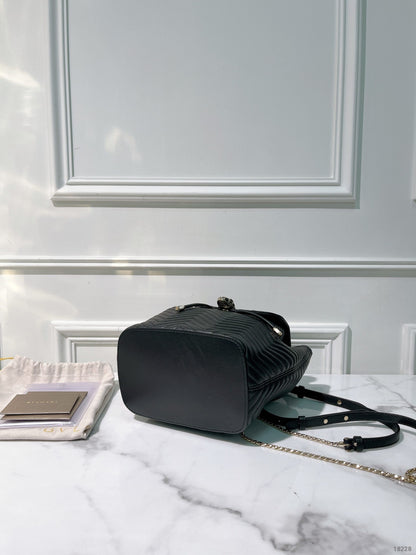 BVLGARI BACKPACK, Black/Green