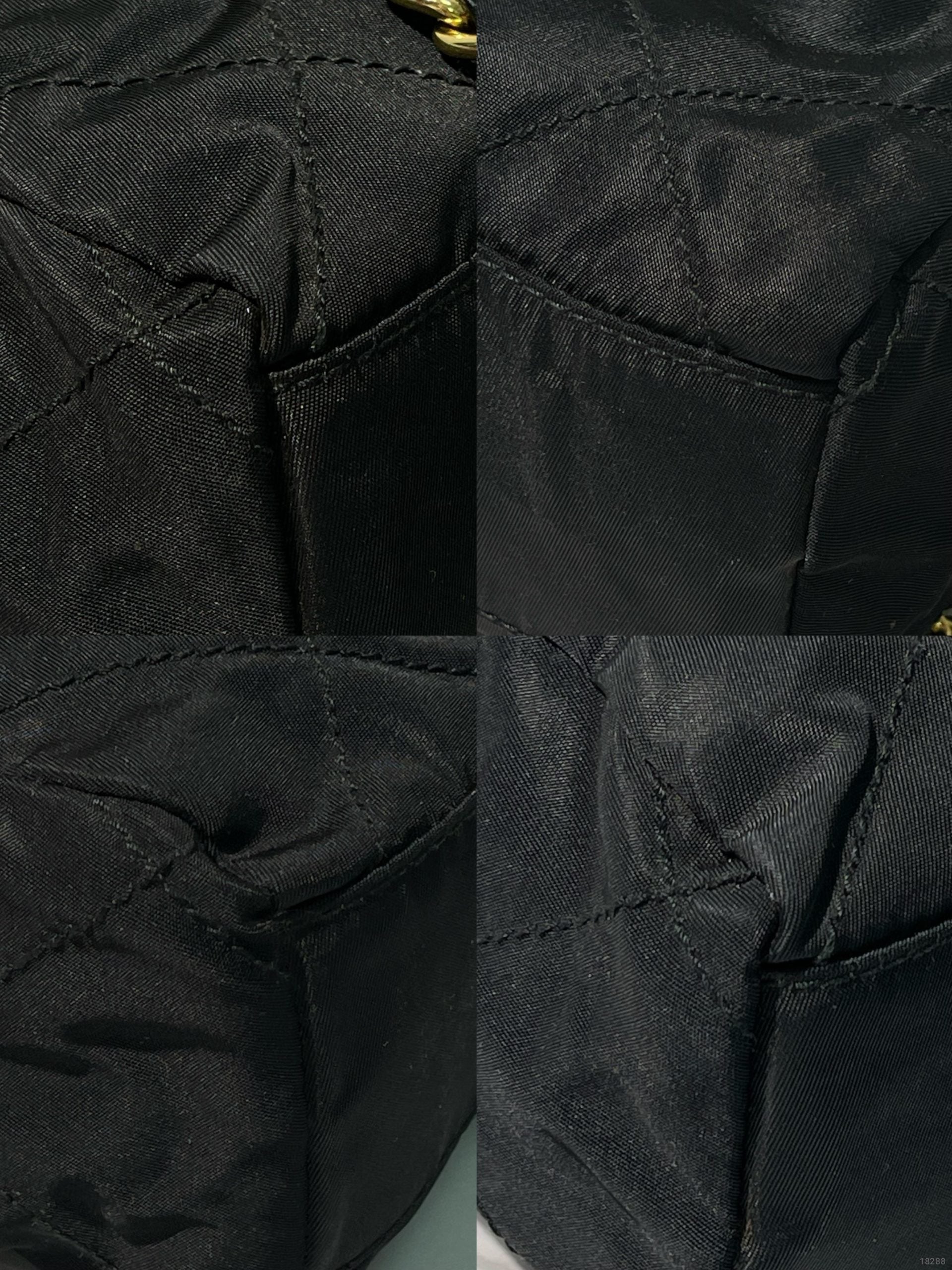 PRADA VINTAGE SHOULDER BAG, Black/Gold