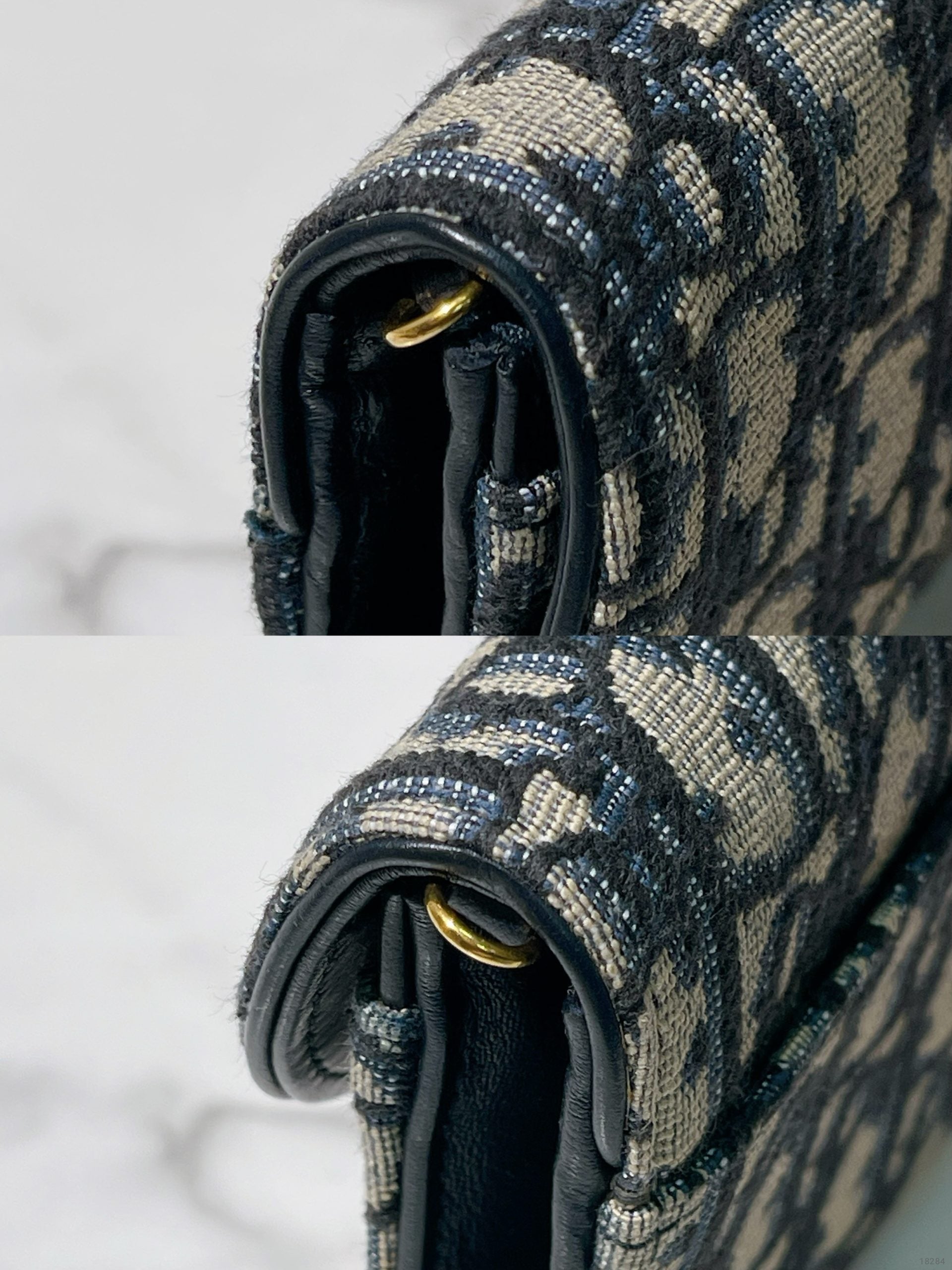 DIOR SMALL SADDLE POUCH WITH CHAIN