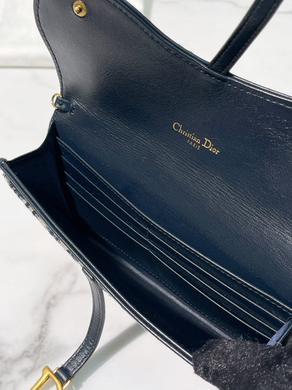 DIOR SMALL SADDLE POUCH WITH CHAIN