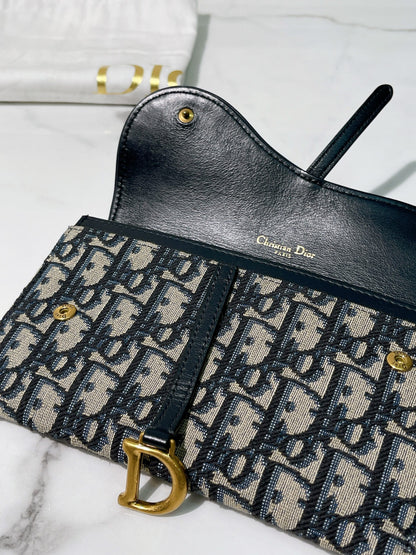 DIOR SMALL SADDLE POUCH WITH CHAIN