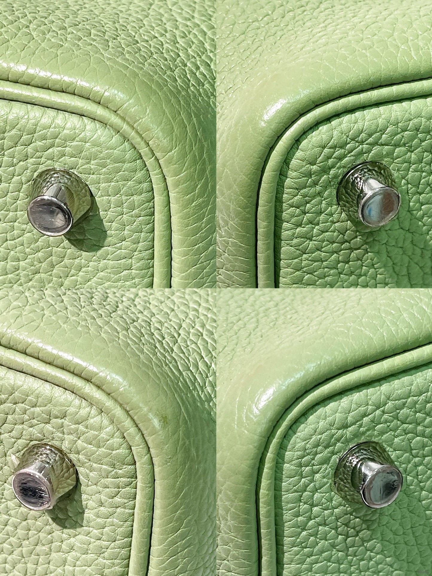 HERMES PICOTIN LOCK 18, Vert Criquet/Silver