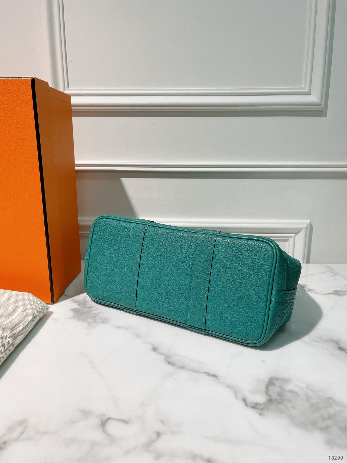 HERMES GARDEN PARTY 30, Malachite/Silver