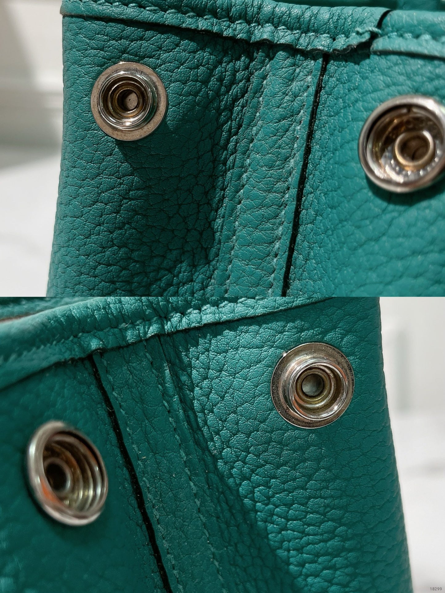 HERMES GARDEN PARTY 30, Malachite/Silver