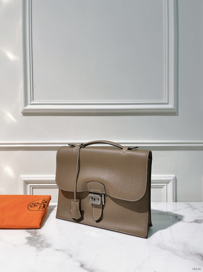 HERMES SAC A DEPECHES 27, Etoupe