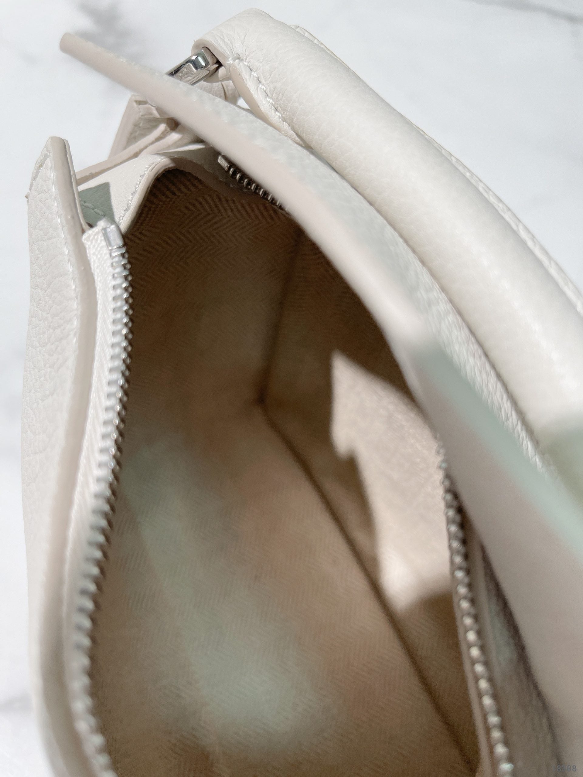 LOEWE MINI PUZZLE, White/Silver