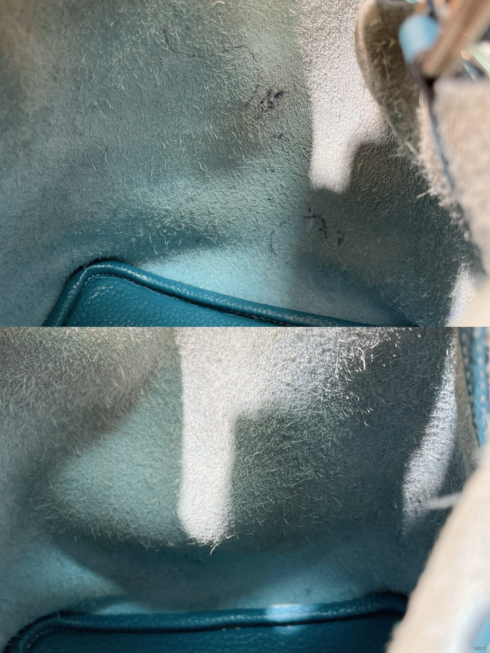 HERMES PICOTIN LOCK 18, Bleu Jean/Silver