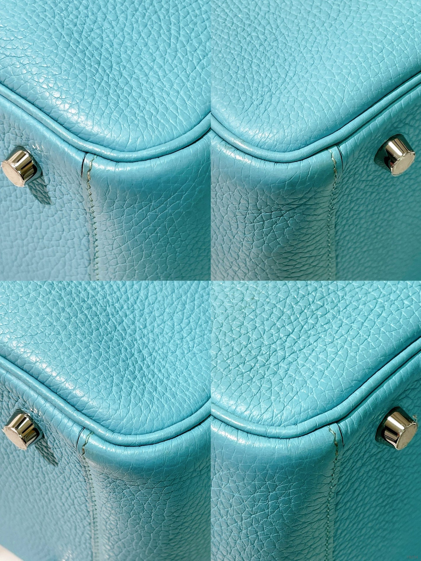 HERMES LINDY 30, Bleu Celeste/Silver