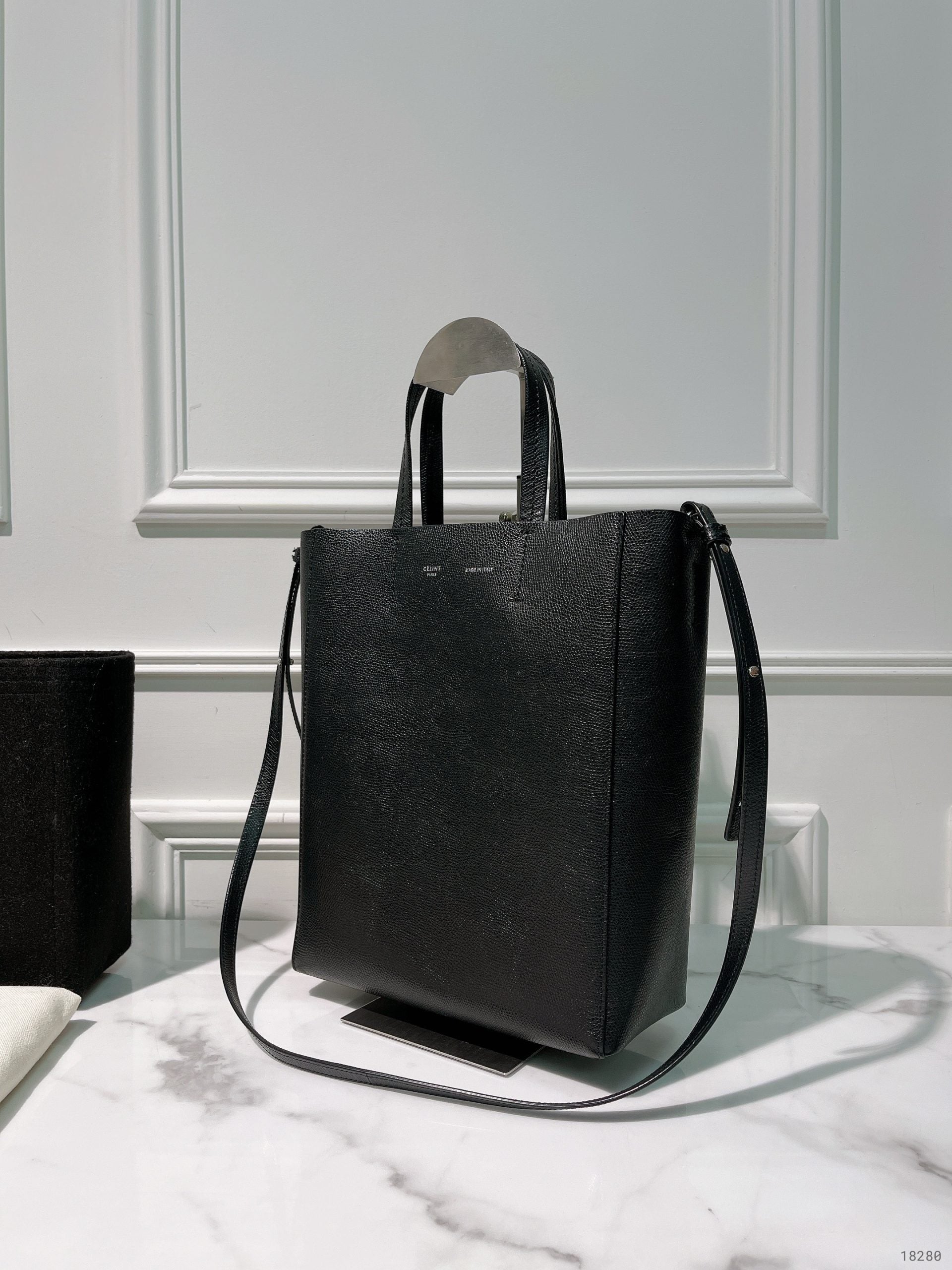 CELINE SMALL CABAS TOTE, Black