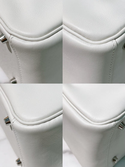 HERMES MINI LINDY, Gris Pale/Gris Meyer/Silver