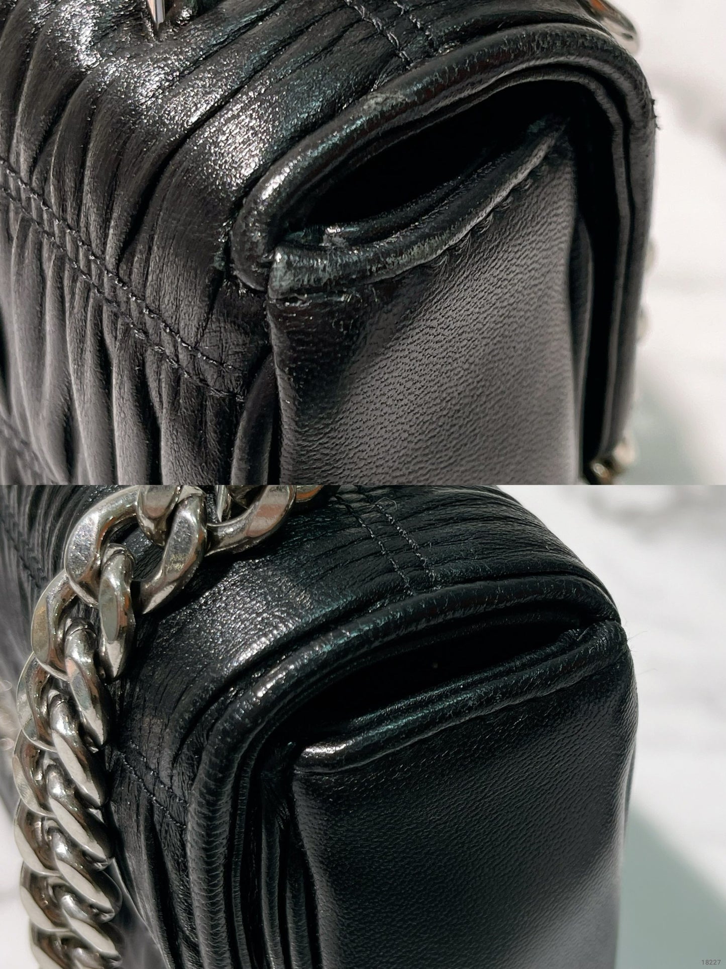 PRADA SHOULDER BAG, Black/Silver