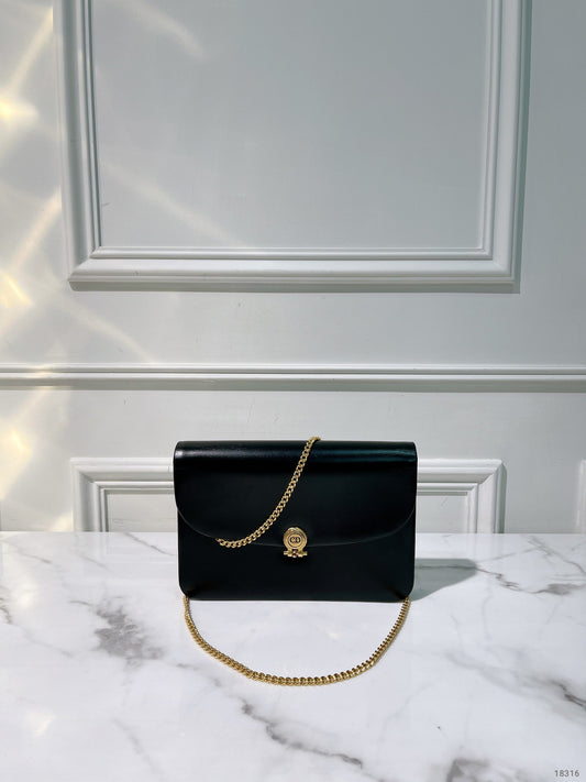 DIOR VINTAGE WOC, Black/Gold