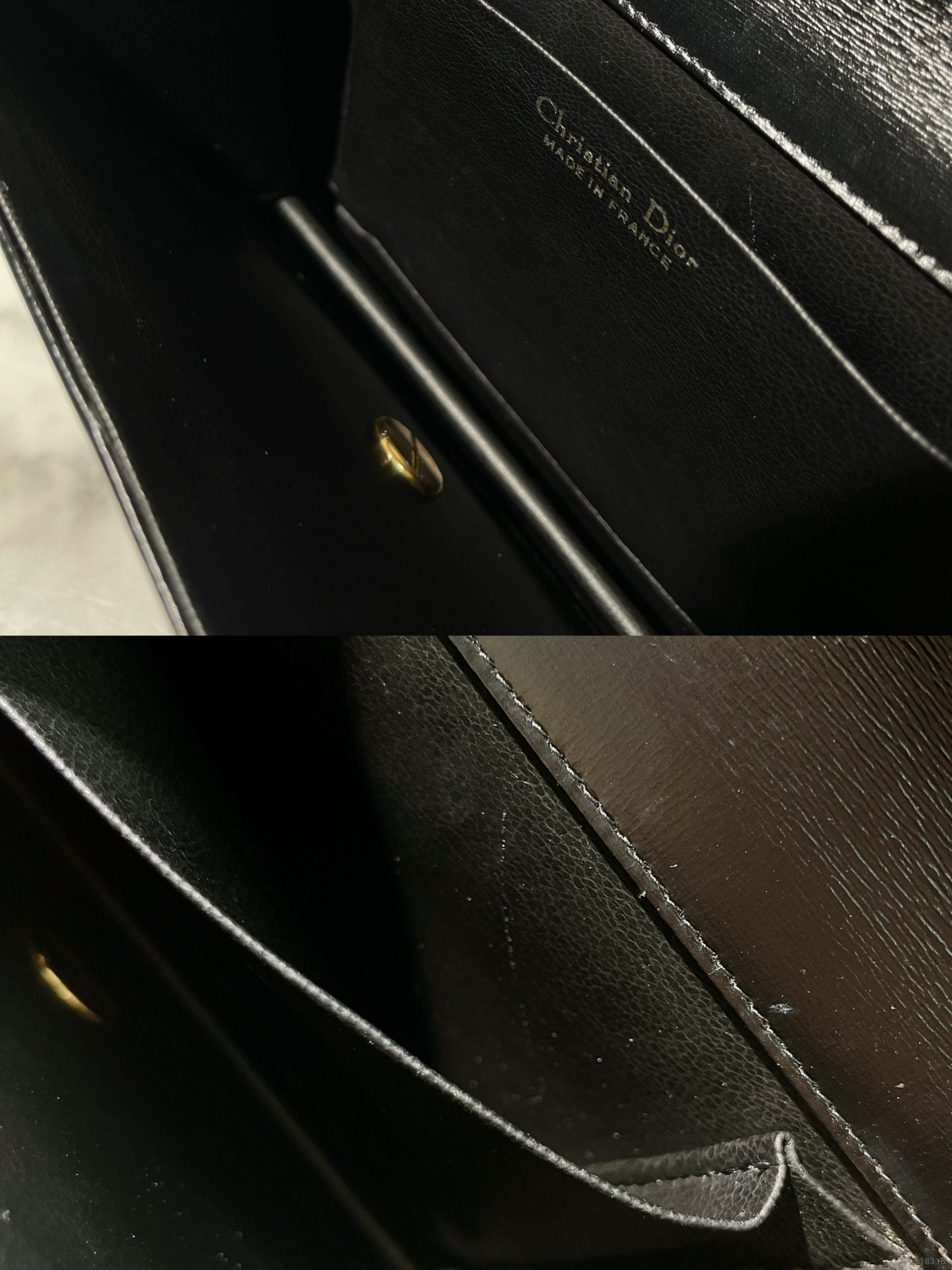 DIOR VINTAGE WOC, Black/Gold