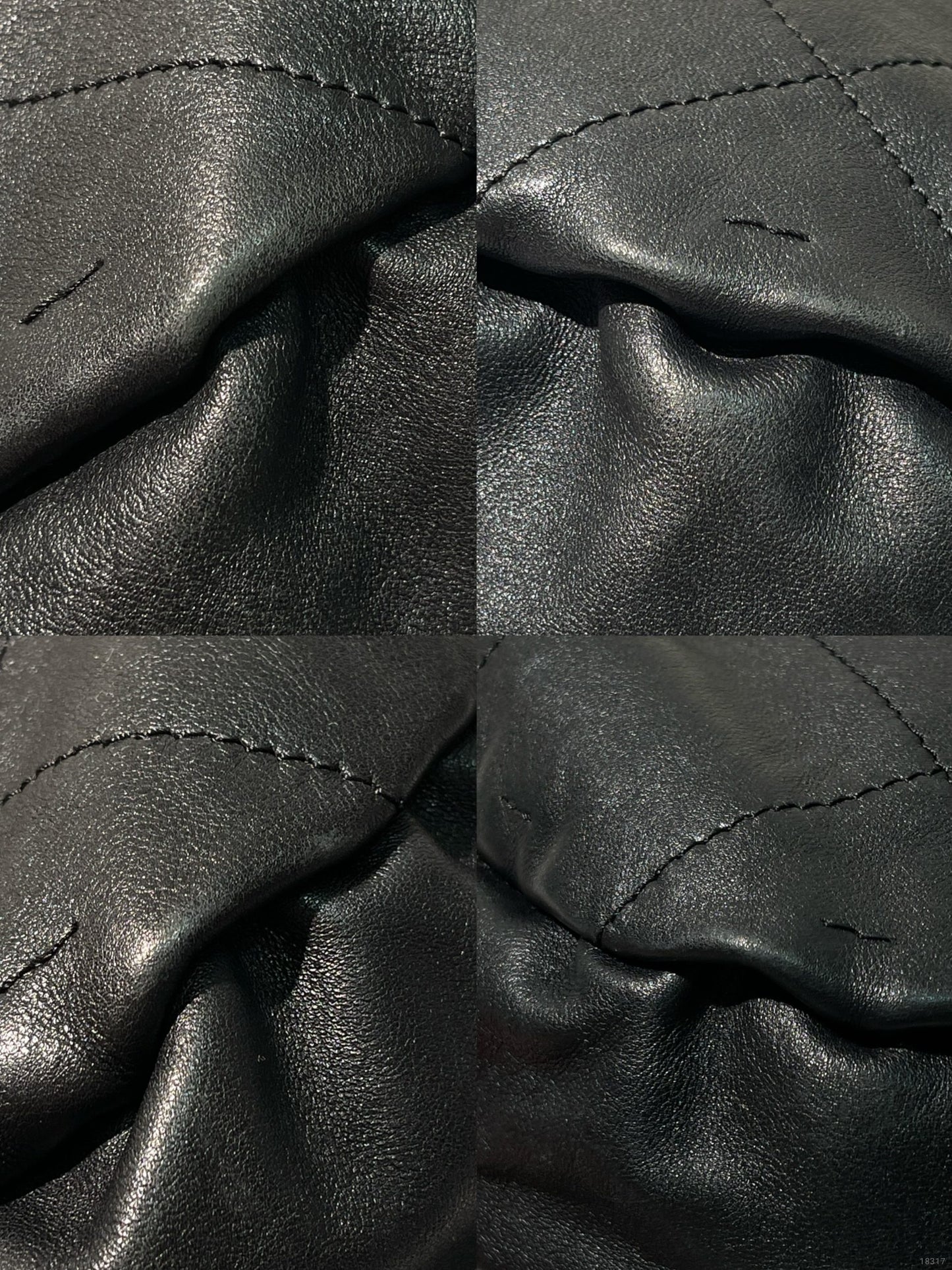 CHANEL VINTAGE BUCKET BAG, Black/Silver