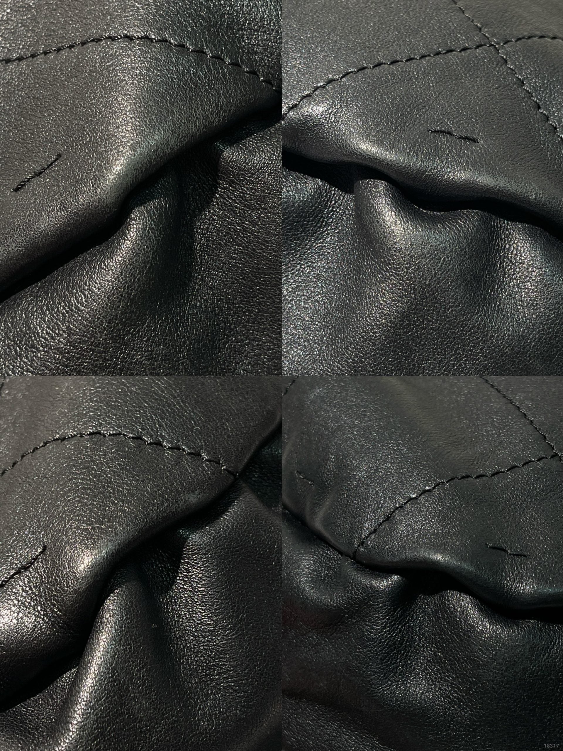 CHANEL VINTAGE BUCKET BAG, Black/Silver