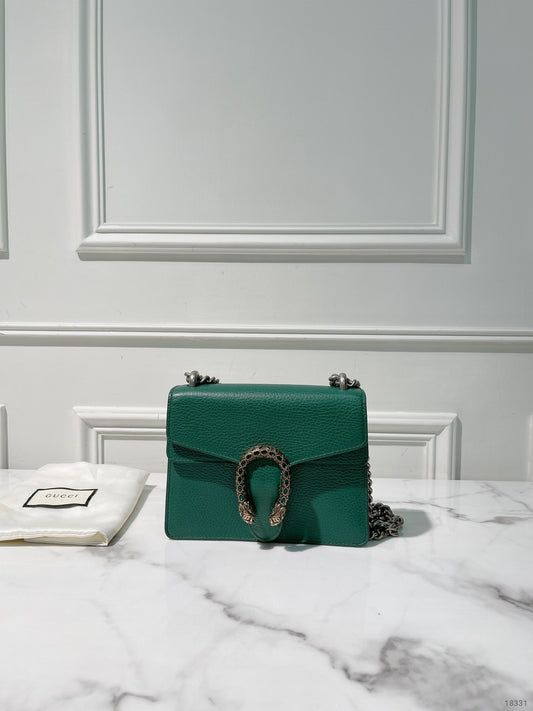GUCCI DIONYSUS SMALL SHOULDER BAG, Green