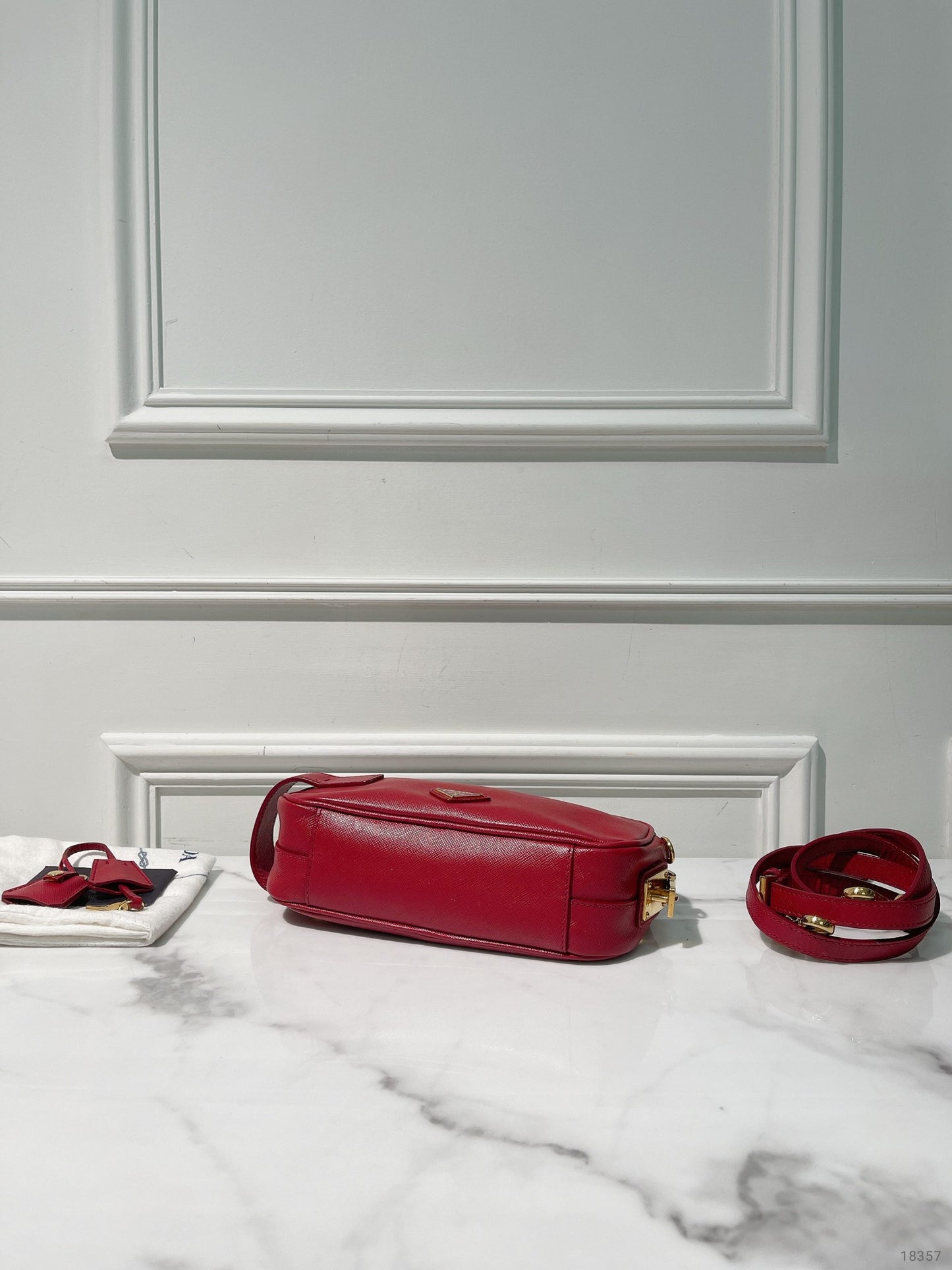 PRADA SHOULDER BAG, Pink/Gold