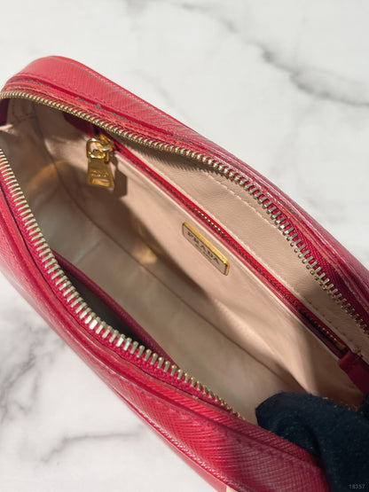 PRADA SHOULDER BAG, Pink/Gold