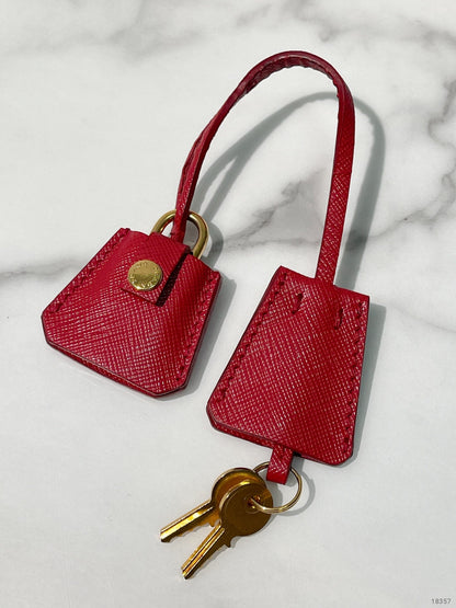 PRADA SHOULDER BAG, Pink/Gold