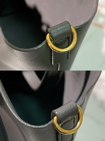 YSL SHOPPING TOY BAG, Storm/Gold