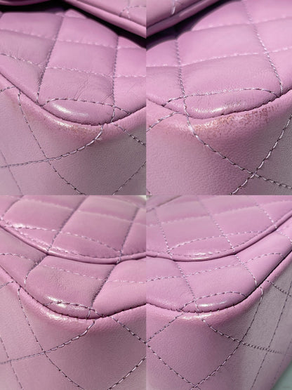 CHANEL MINI FLAP, Purple/Silver