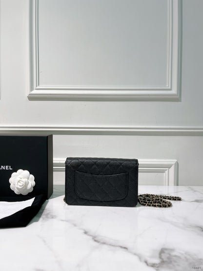 CHANEL 23S WOC, Black/Gold