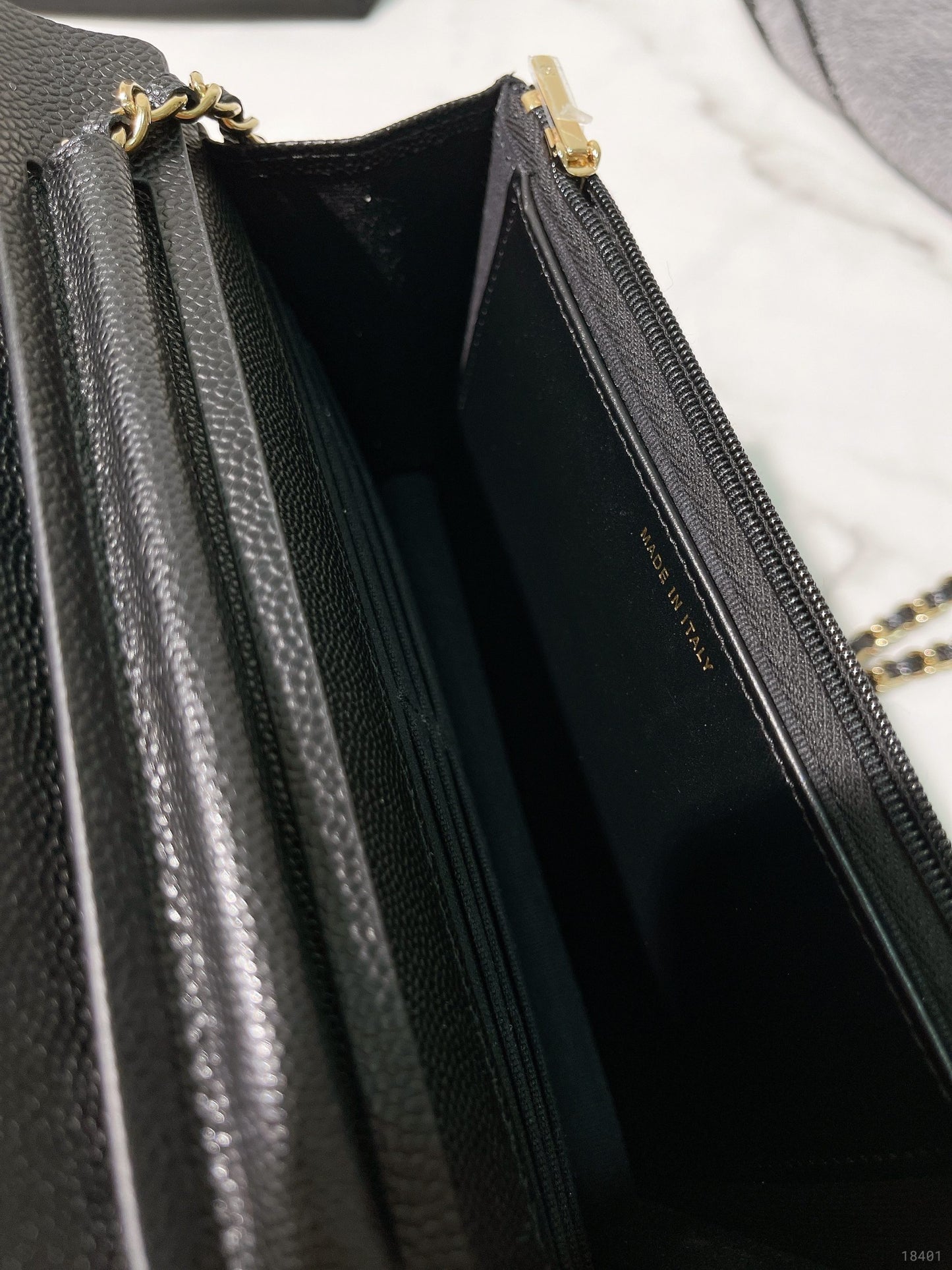 CHANEL 23S WOC, Black/Gold