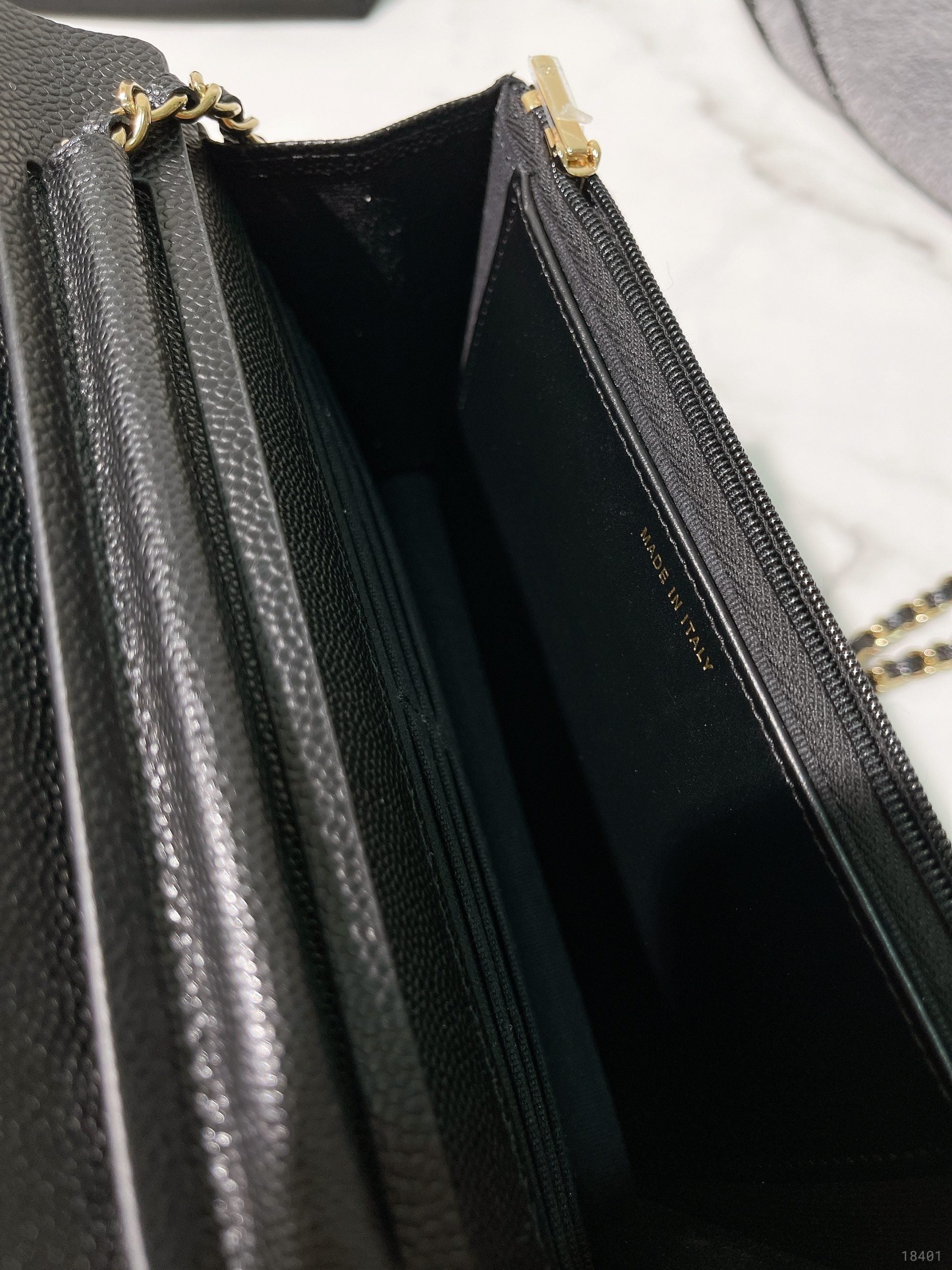 CHANEL 23S WOC, Black/Gold