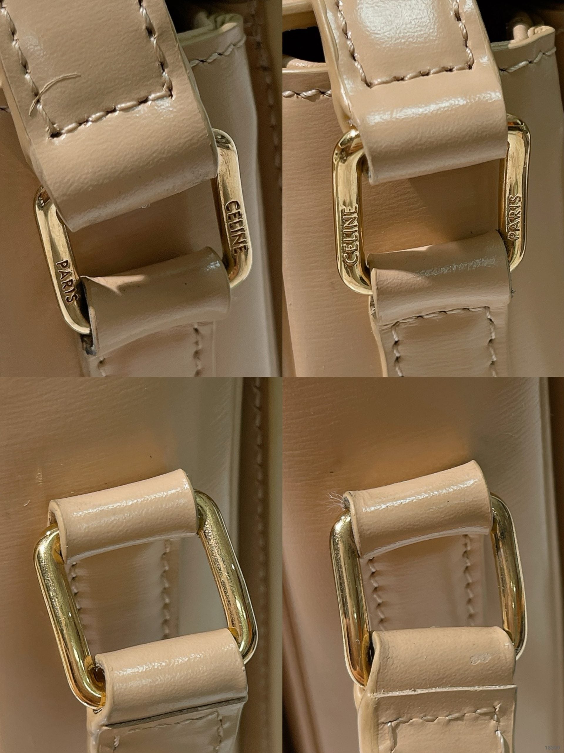 CELINE TEEN TRIOMPHE BAG, Beige/Gold