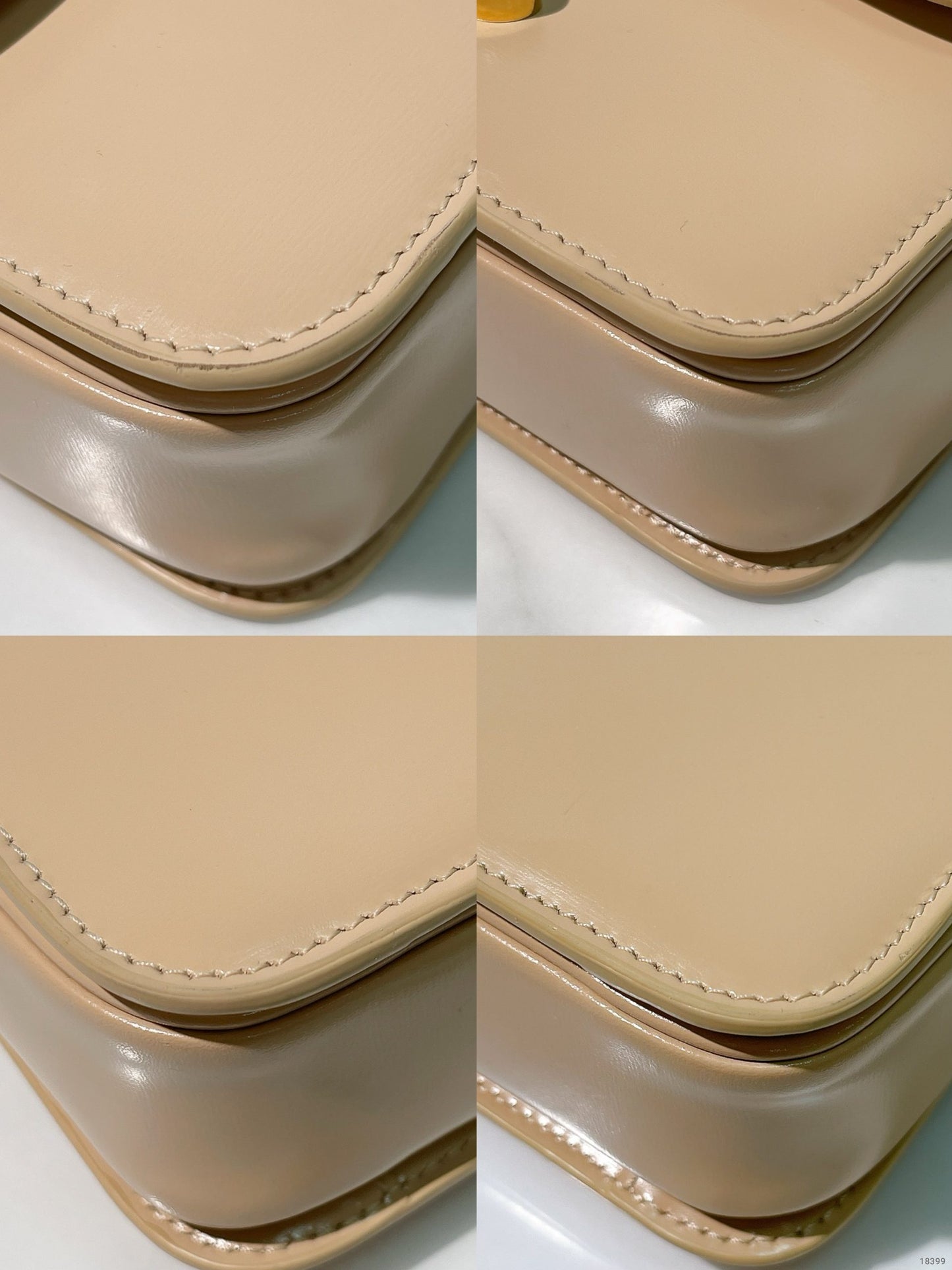 CELINE TEEN TRIOMPHE BAG, Beige/Gold