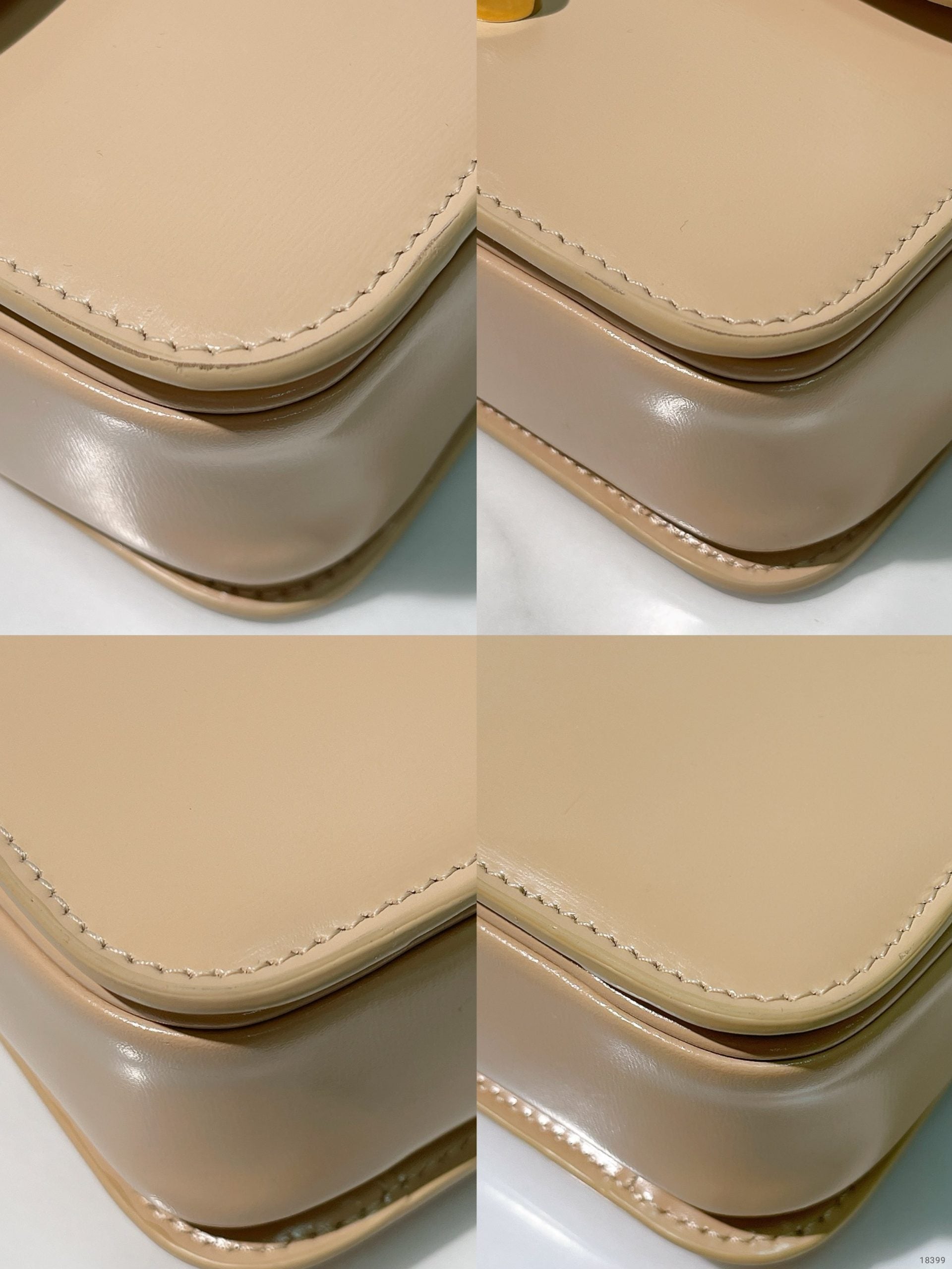 CELINE TEEN TRIOMPHE BAG, Beige/Gold