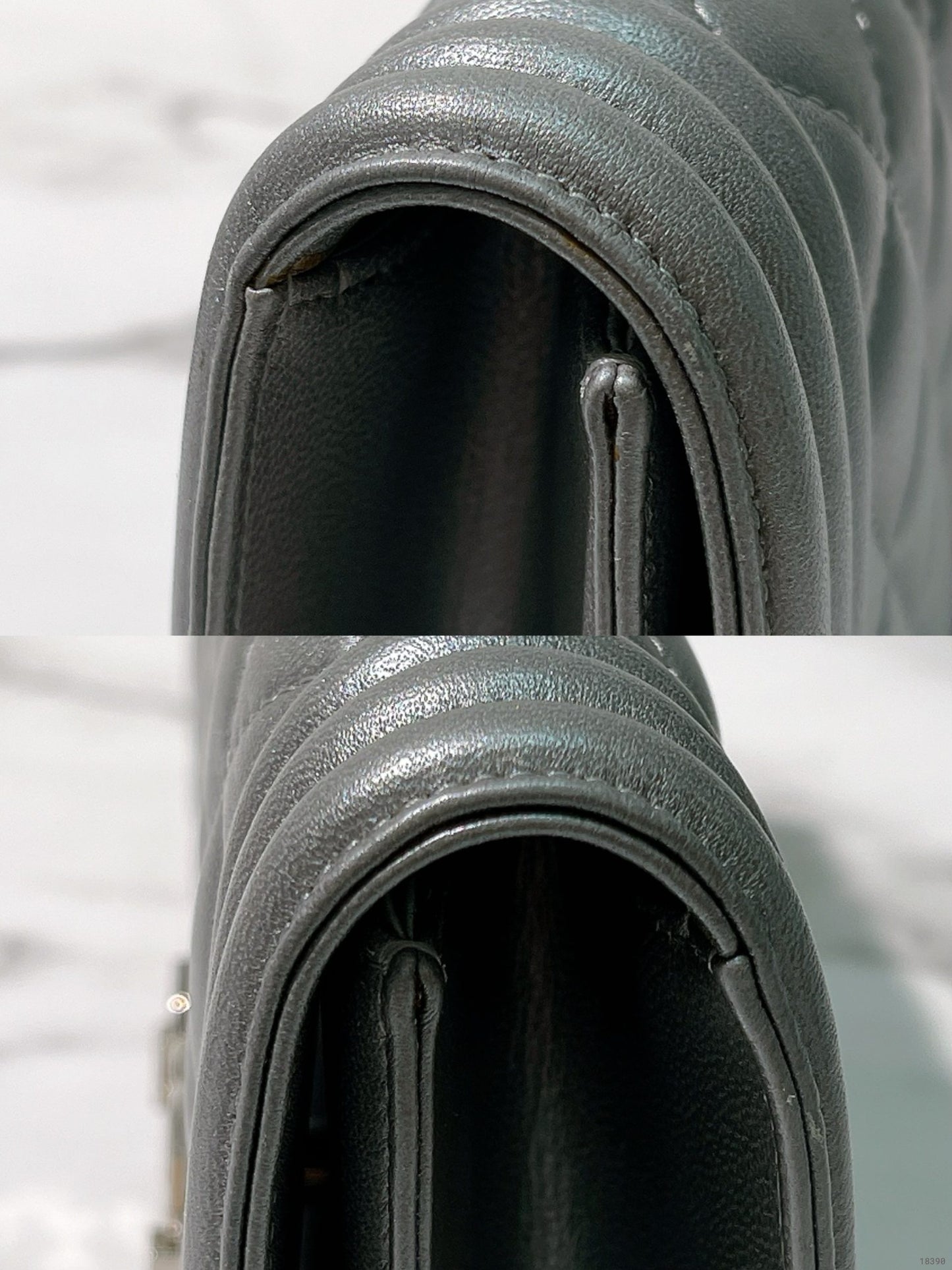 CHANEL BOY CLUTCH BAG, Silver