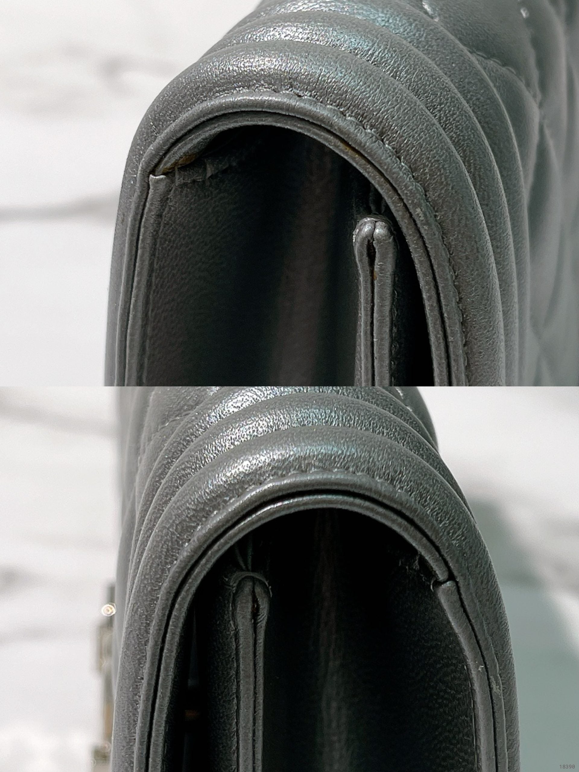 CHANEL BOY CLUTCH BAG, Silver