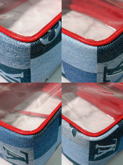 LV BEACH POUCH, Denim Monogram