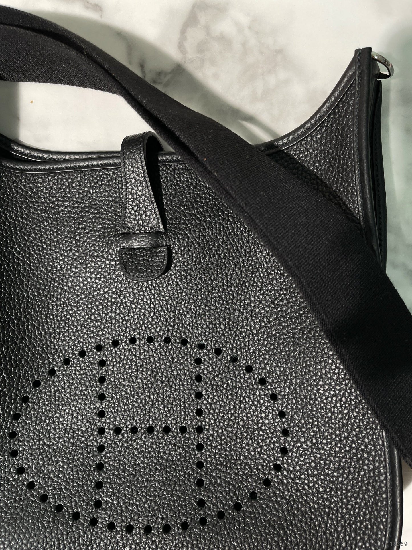 HERMES EVELYNE 29, Noir/Silver