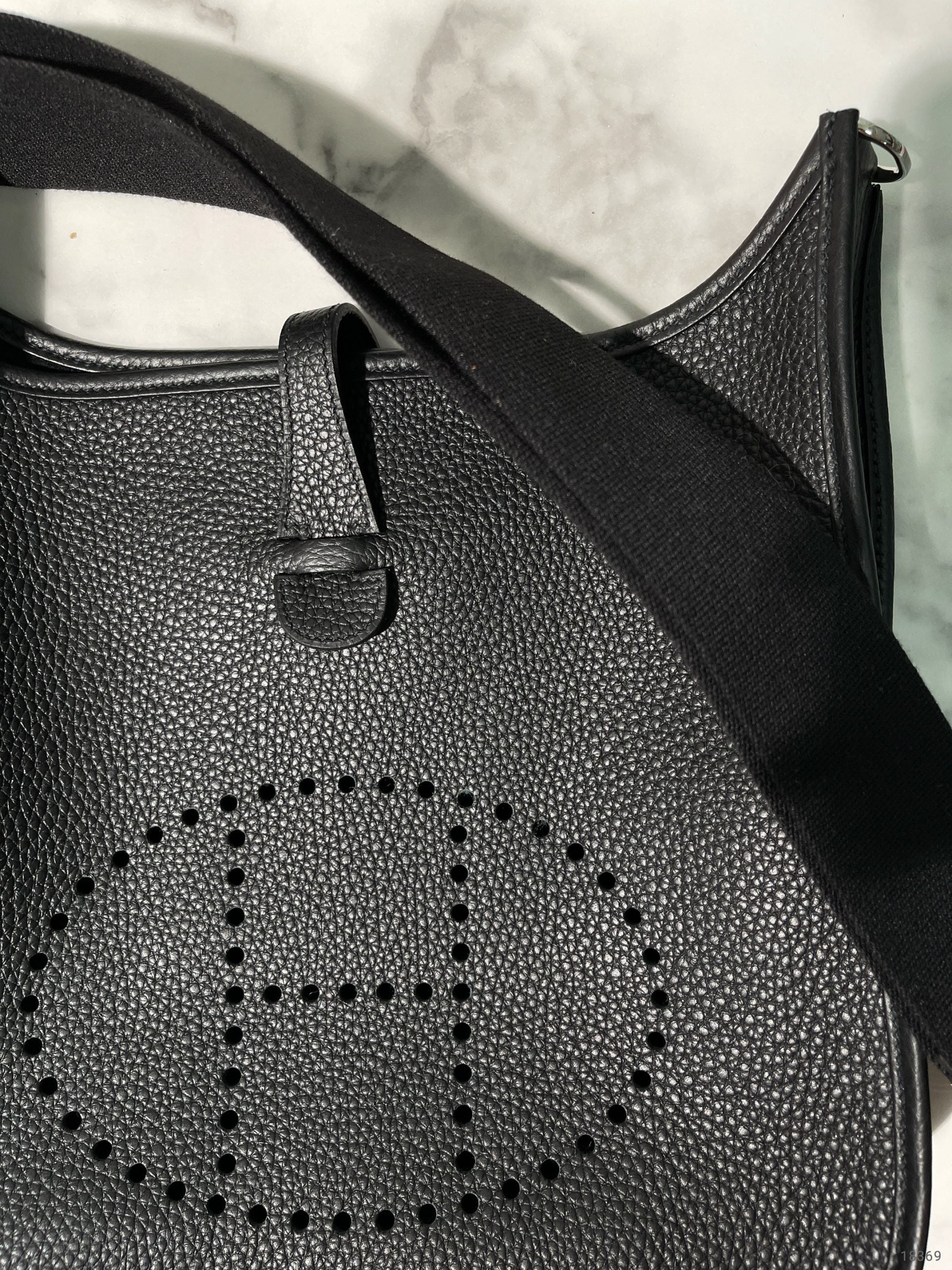 HERMES EVELYNE 29, Noir/Silver