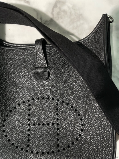 HERMES EVELYNE 29, Noir/Silver