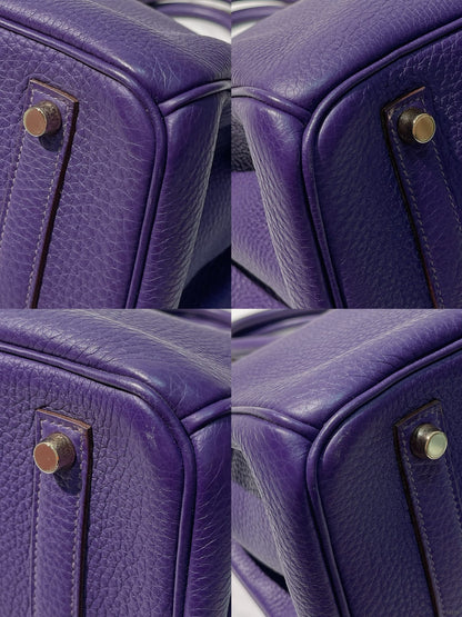 HERMES BIRKIN 35, Ultraviolet/Gold