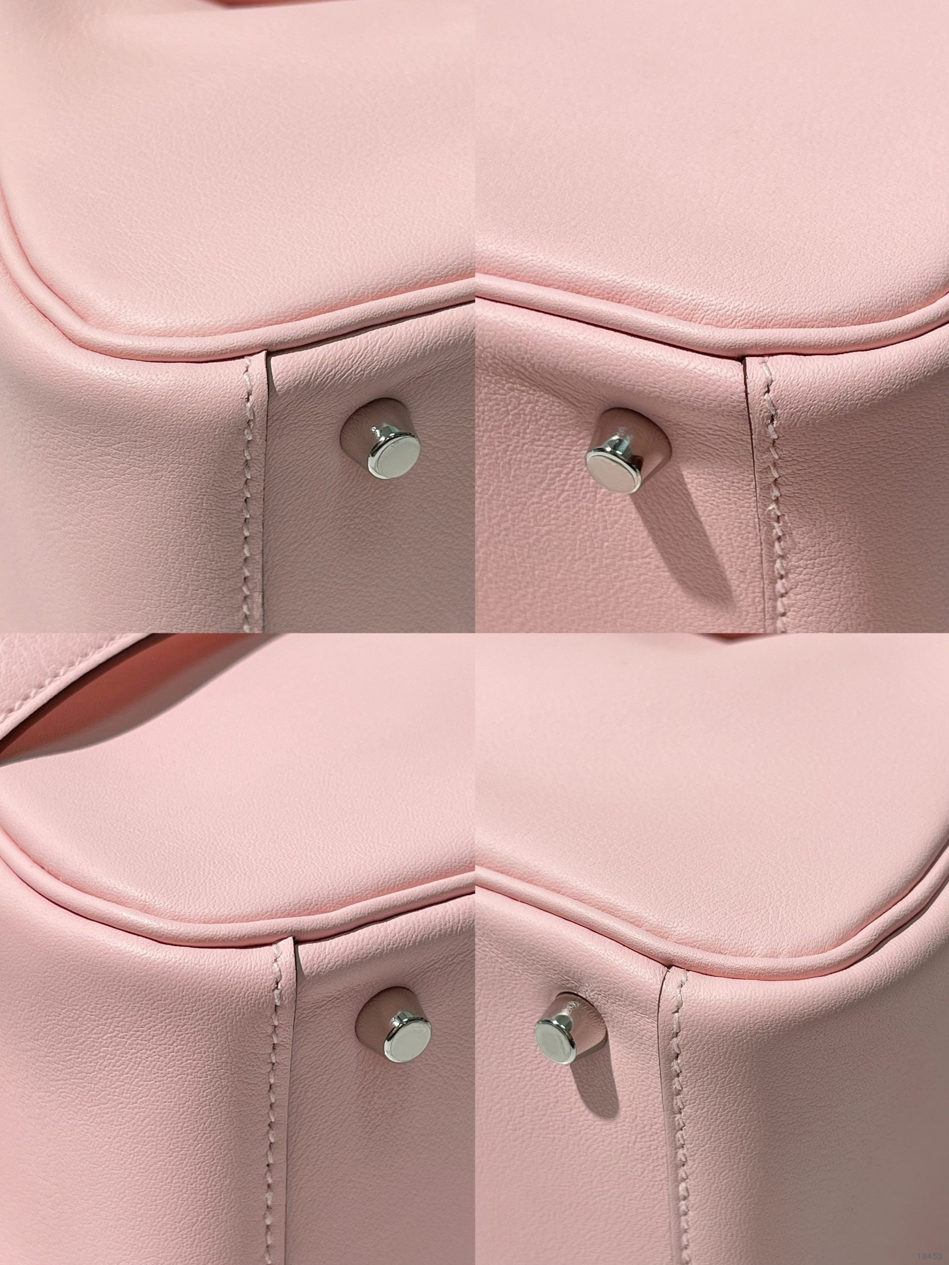 HERMES MINI LINDY, Rose Sakura/Silver