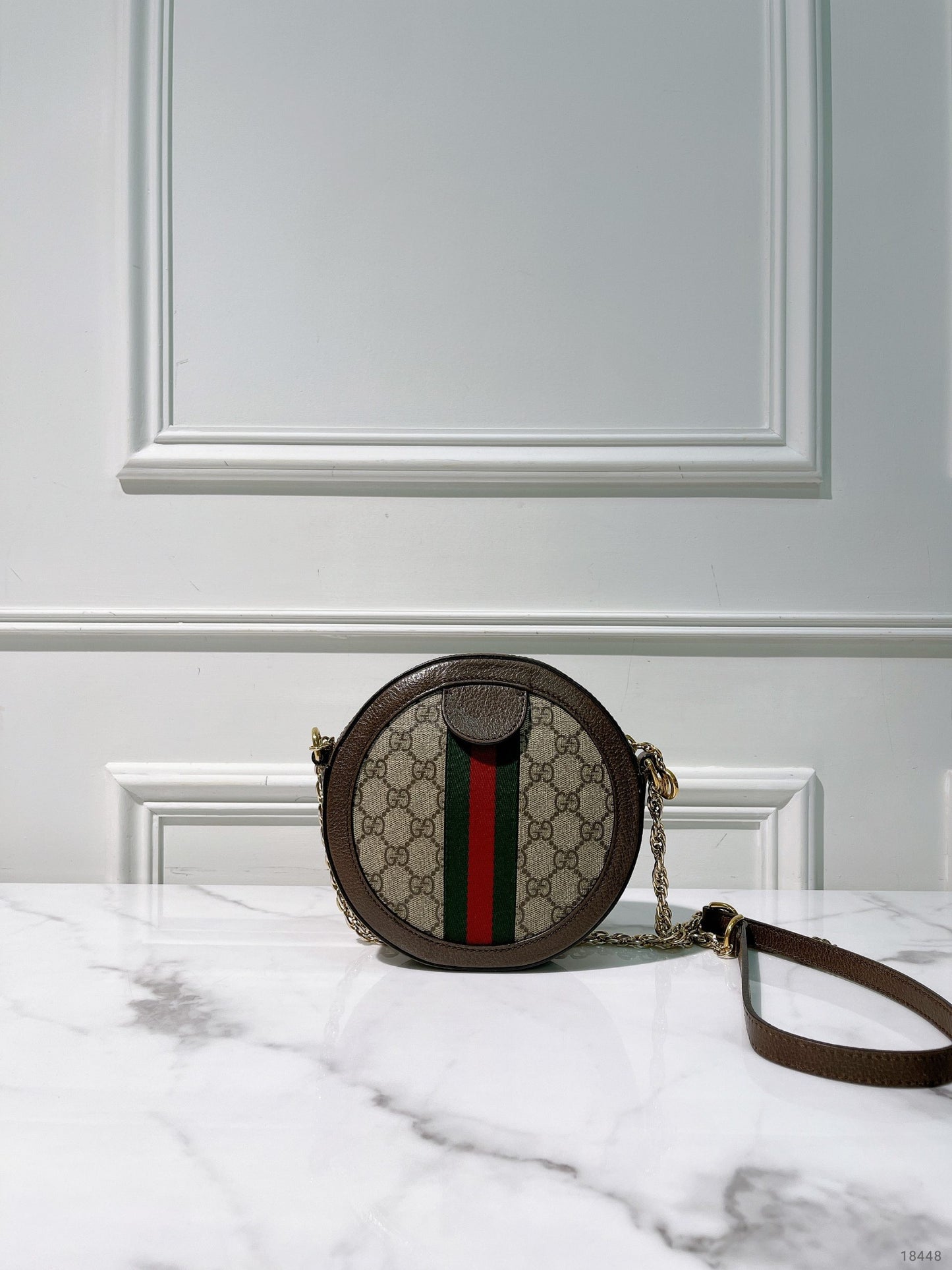 GUCCI OPHIDIA CLUTCH WITH CHAIN