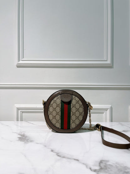 GUCCI OPHIDIA CLUTCH WITH CHAIN