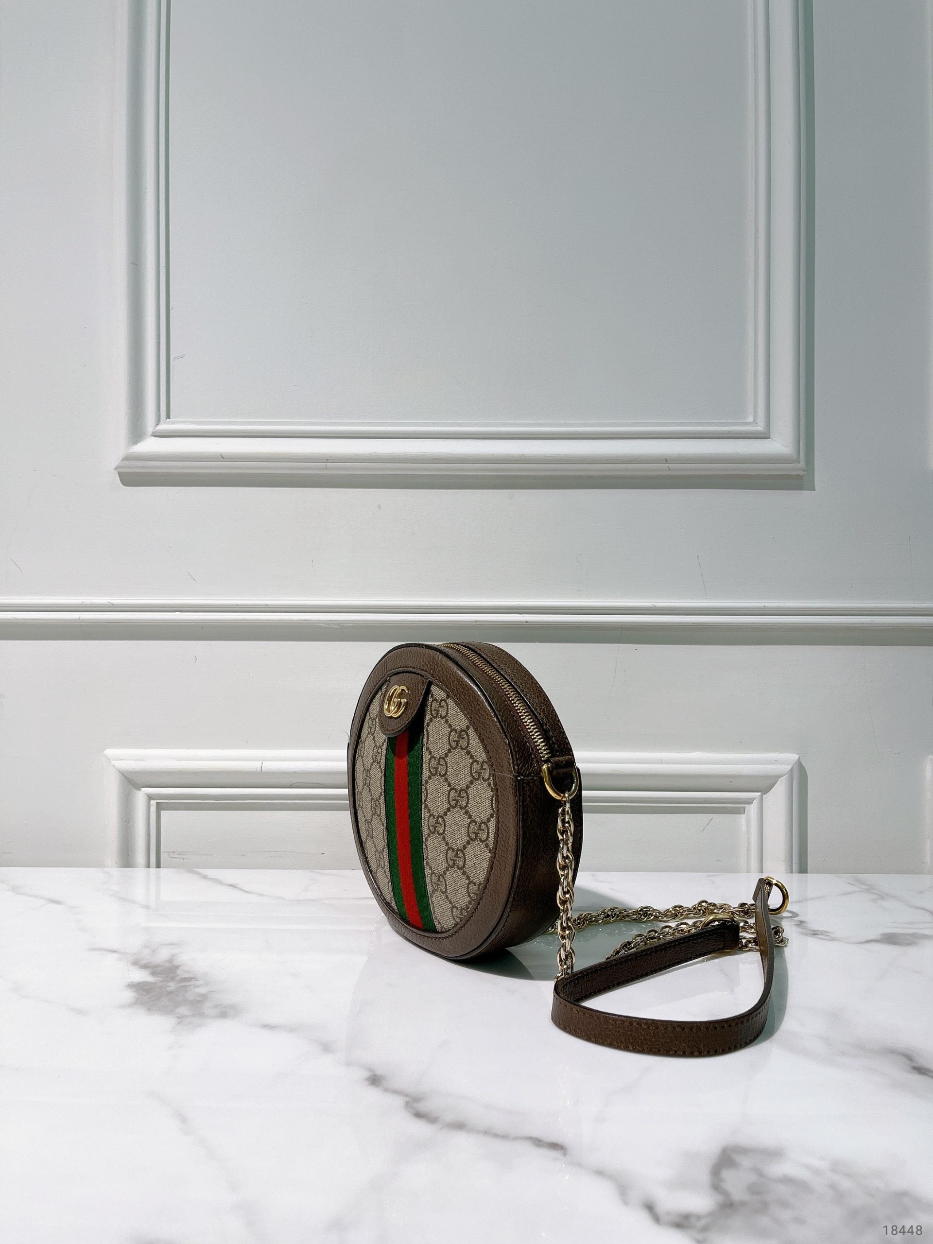 GUCCI OPHIDIA CLUTCH WITH CHAIN