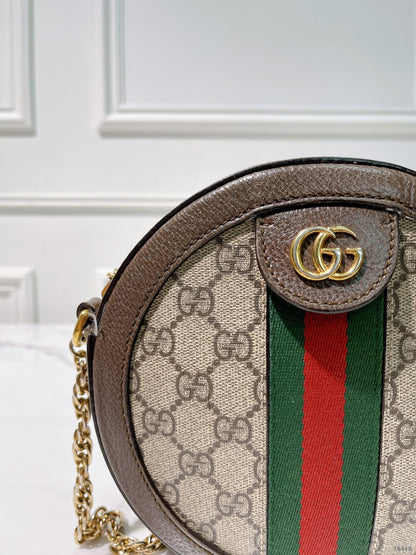 GUCCI OPHIDIA CLUTCH WITH CHAIN