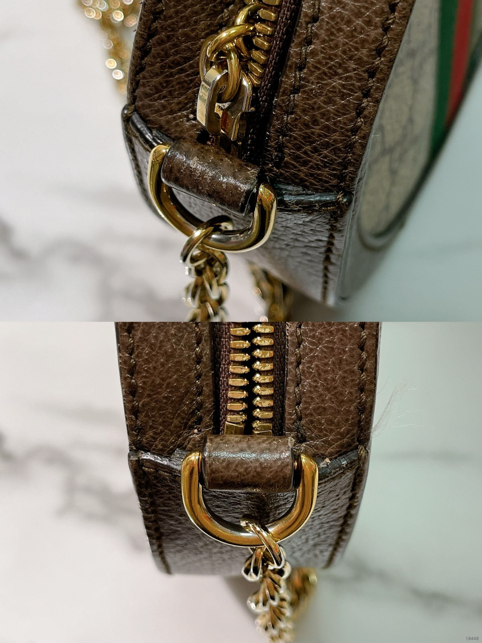 GUCCI OPHIDIA CLUTCH WITH CHAIN
