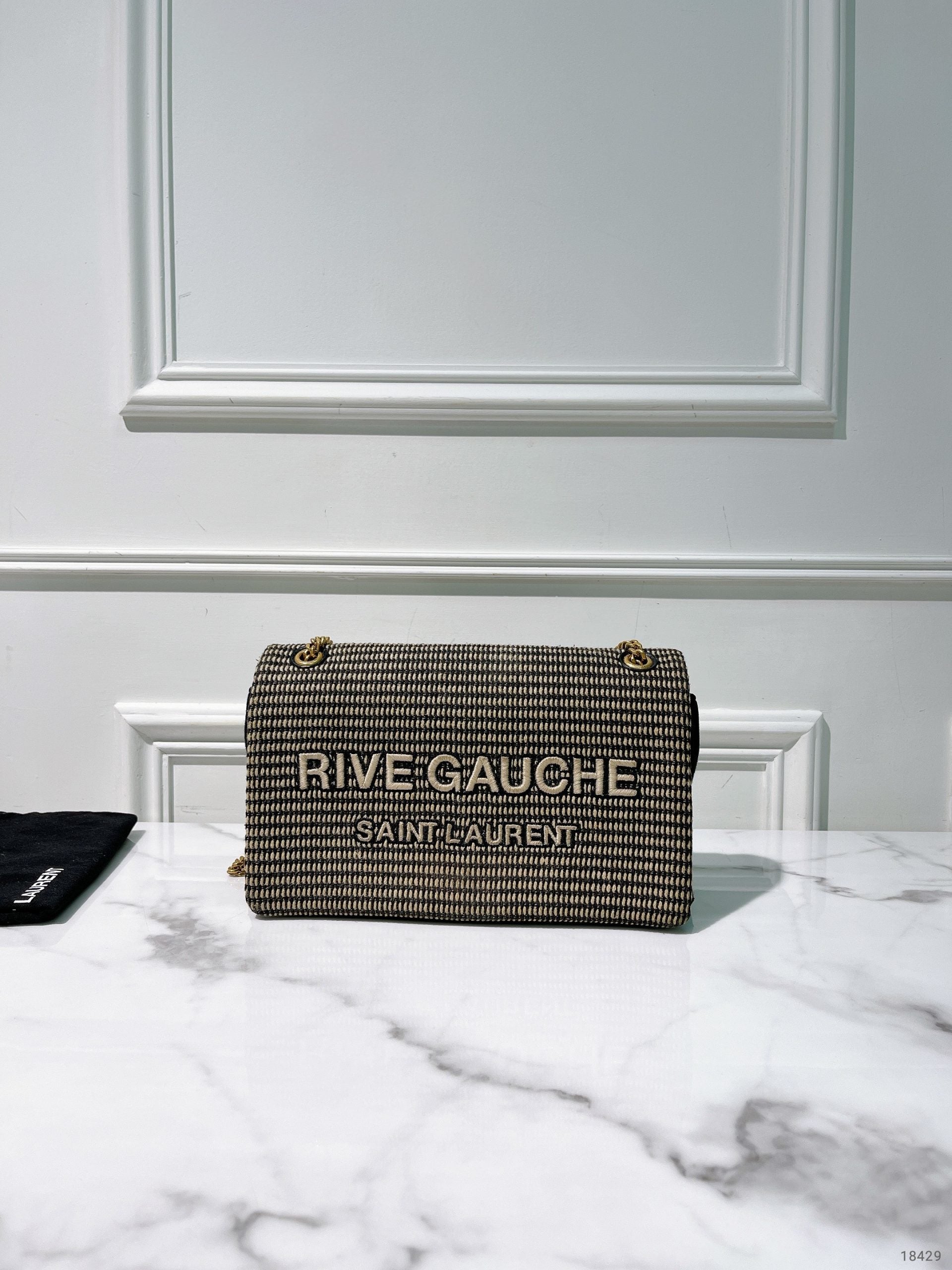 YSL RIVE GAUCHE CHAIN BAG, Neutral/Gold