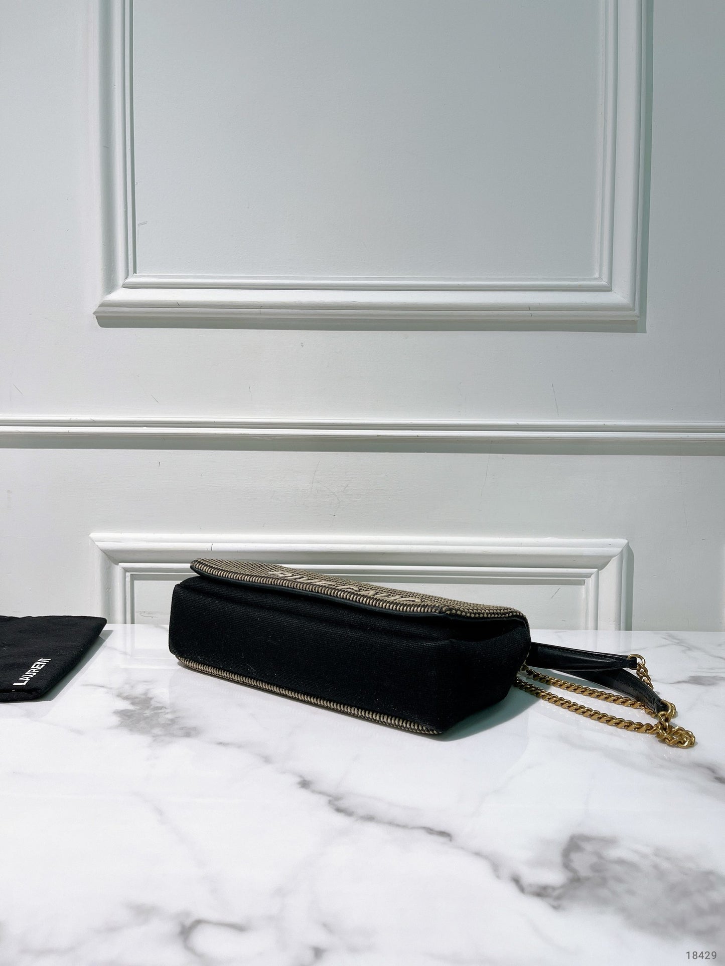 YSL RIVE GAUCHE CHAIN BAG, Neutral/Gold