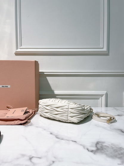 MIUMIU SMALL WANDER, White/Gold