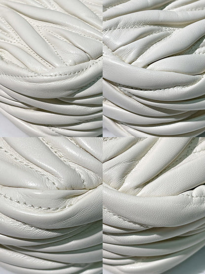 MIUMIU SMALL WANDER, White/Gold